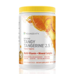 Youngevity frasco delantero mostrando el envase y beneficios del producto