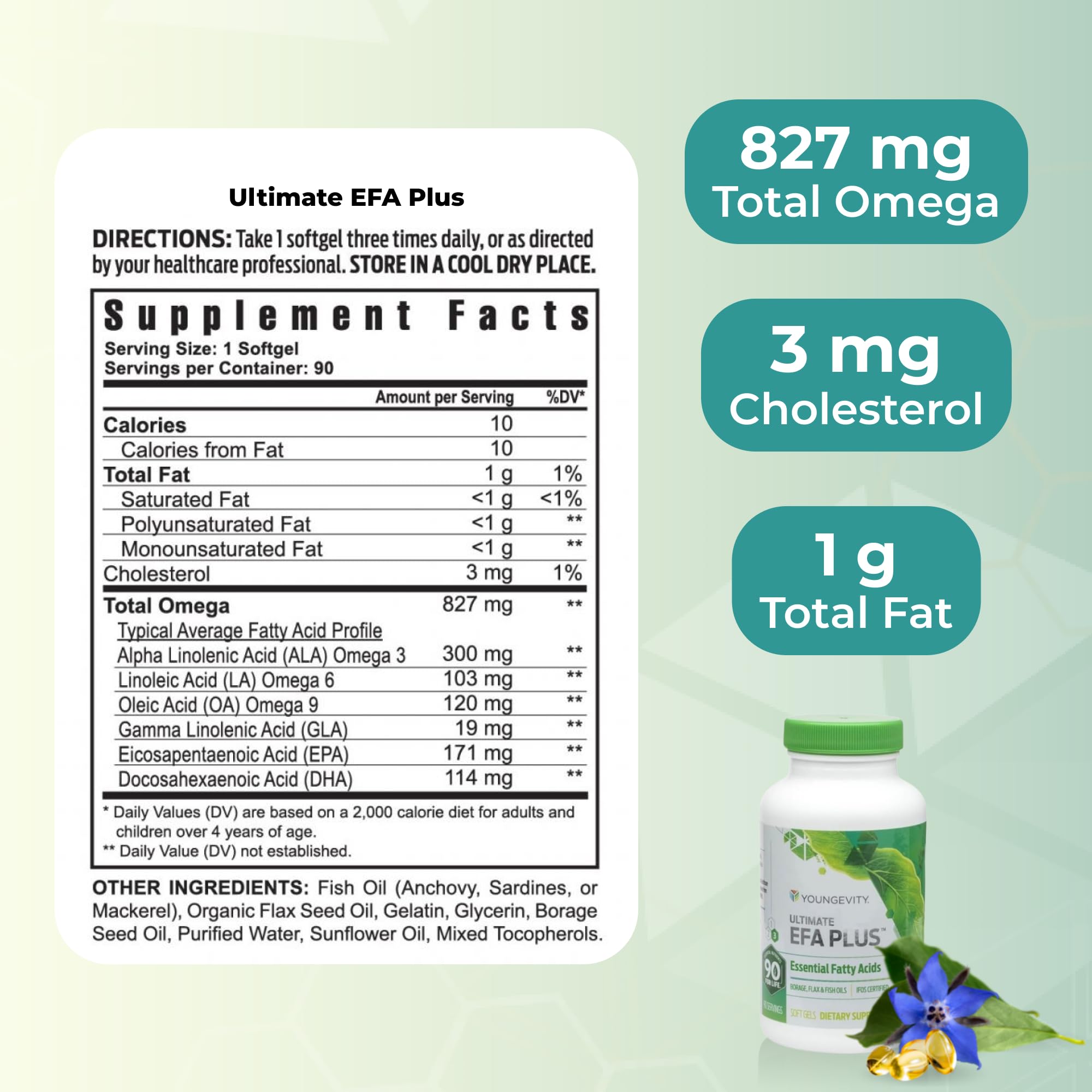 Youngevity aceite marino textura brillo puro y calidad