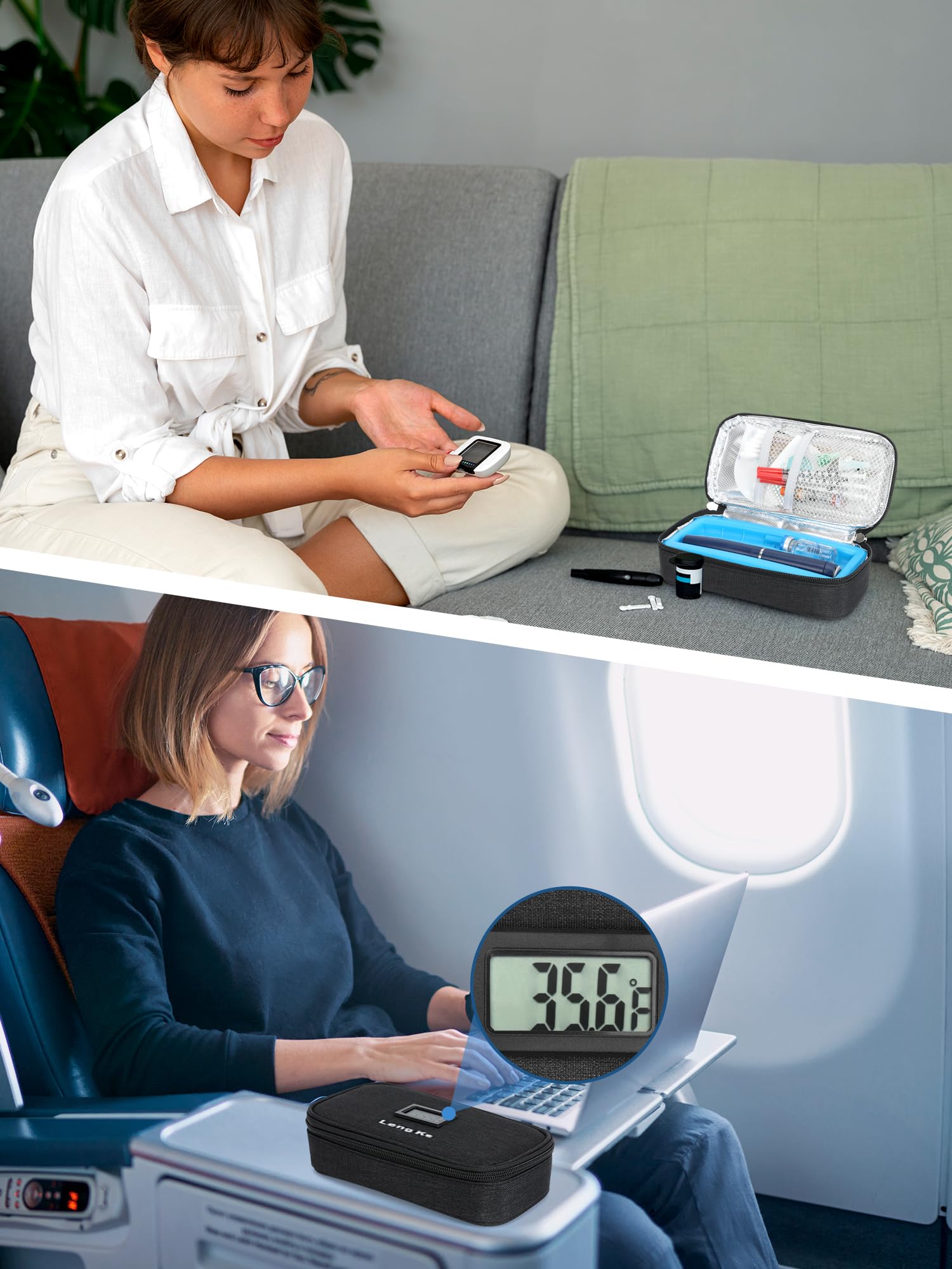 YOUSHARES etiqueta TSA mostrando aprobación y facilidad para viajes aéreos