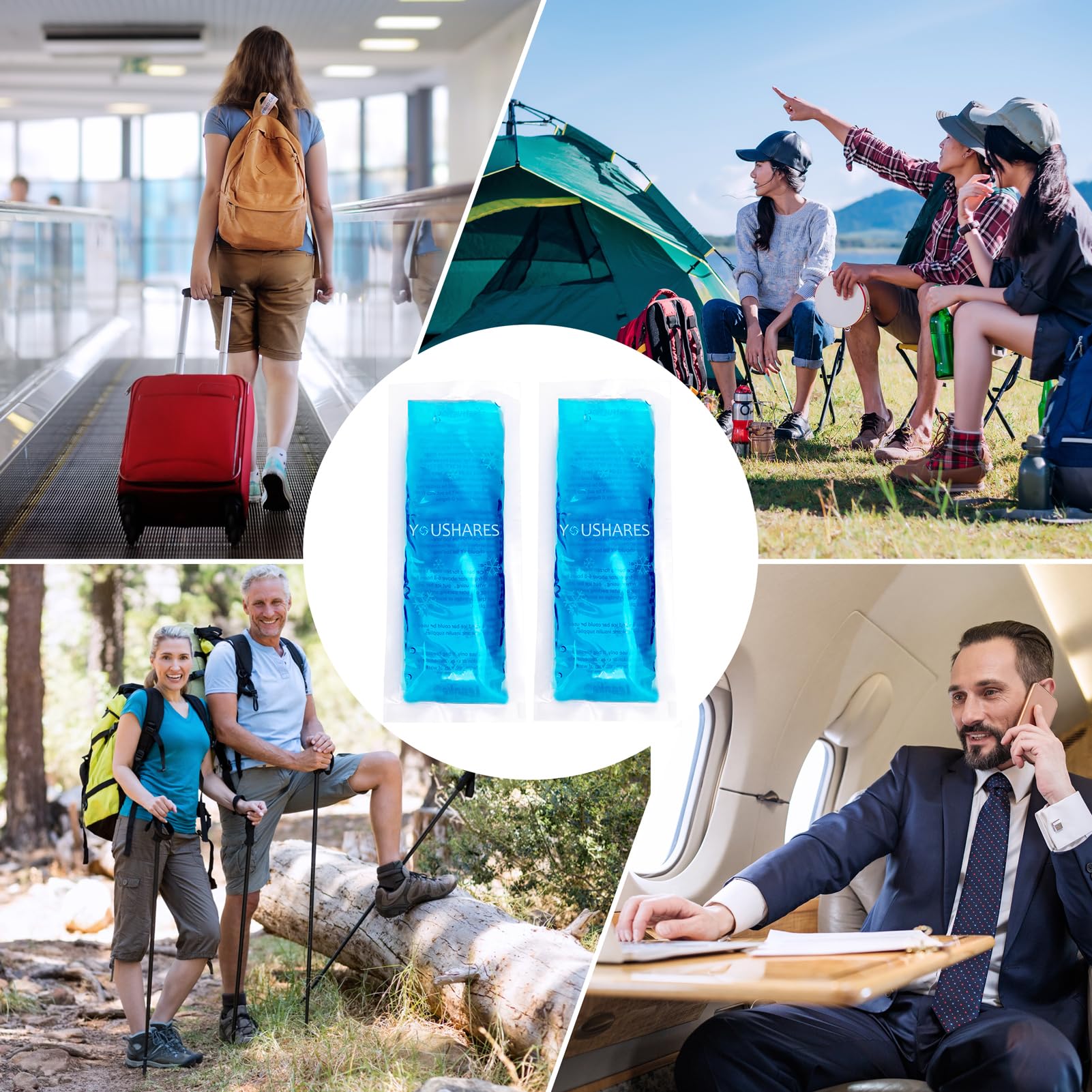 YOUSHARES etiqueta TSA aprobada visible para viajes seguros