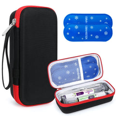YOUSHARES estuche frontal cerrado mostrando protección y transporte cómodo