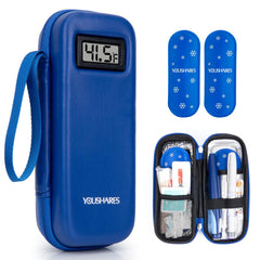 YOUSHARES estuche frontal mostrando diseño compacto y cierre seguro