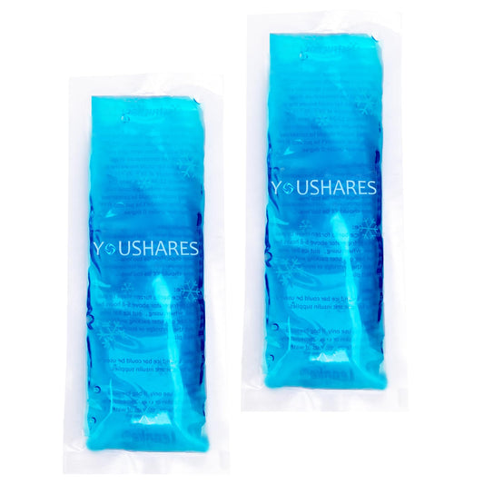 YOUSHARES pack frontal mostrando tamaño compacto y portabilidad