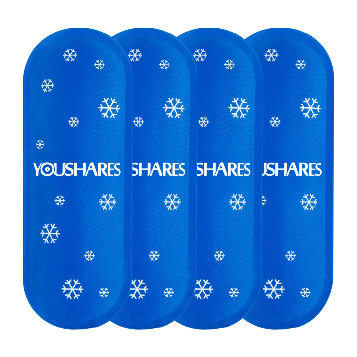 YOUSHARES frontal del embalaje mostrando el pack y beneficio de viaje seguro