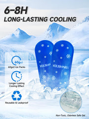 YOUSHARES packs de gel en bolsillo de malla listos para enfriar