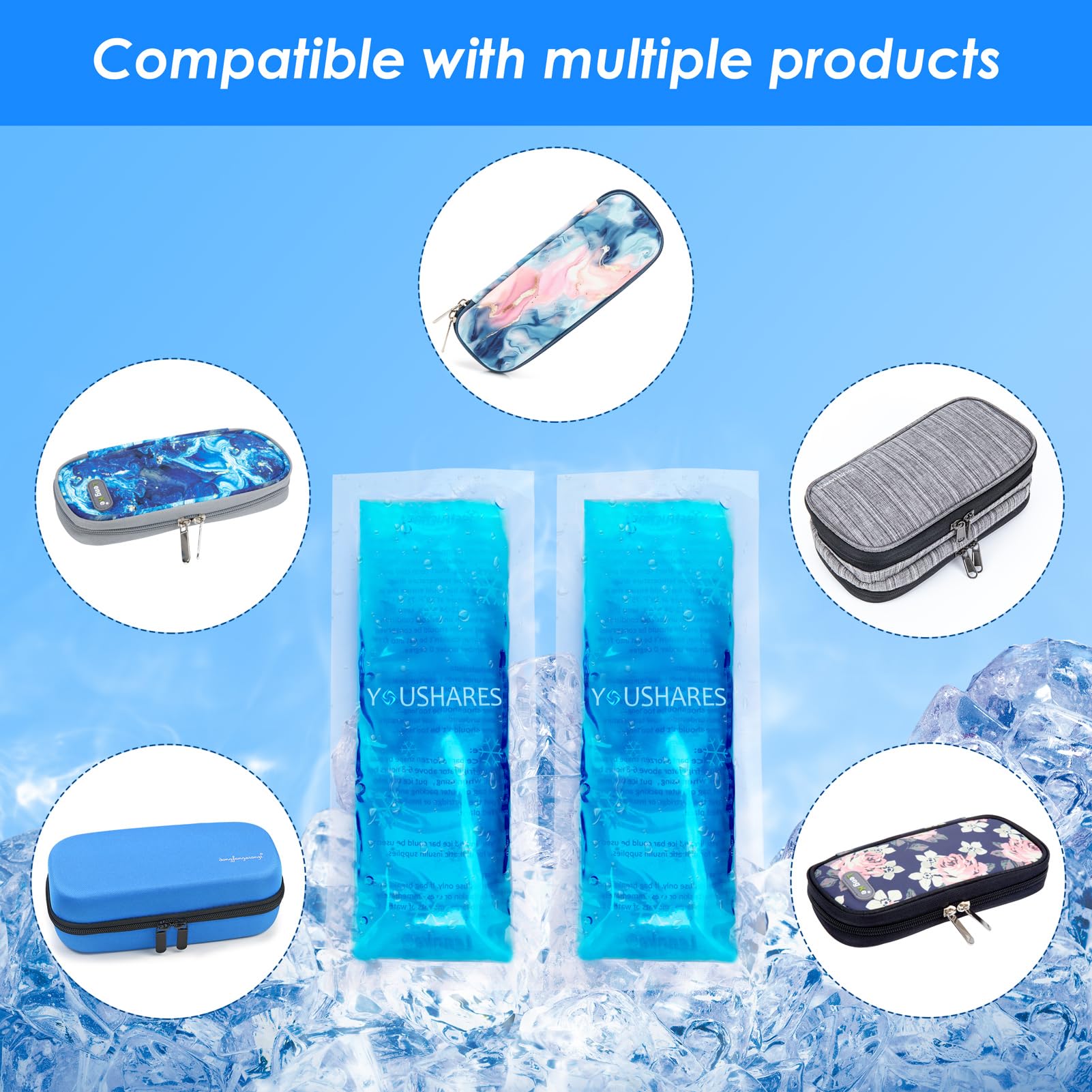 YOUSHARES ice packs en viaje aporta frescura y tranquilidad