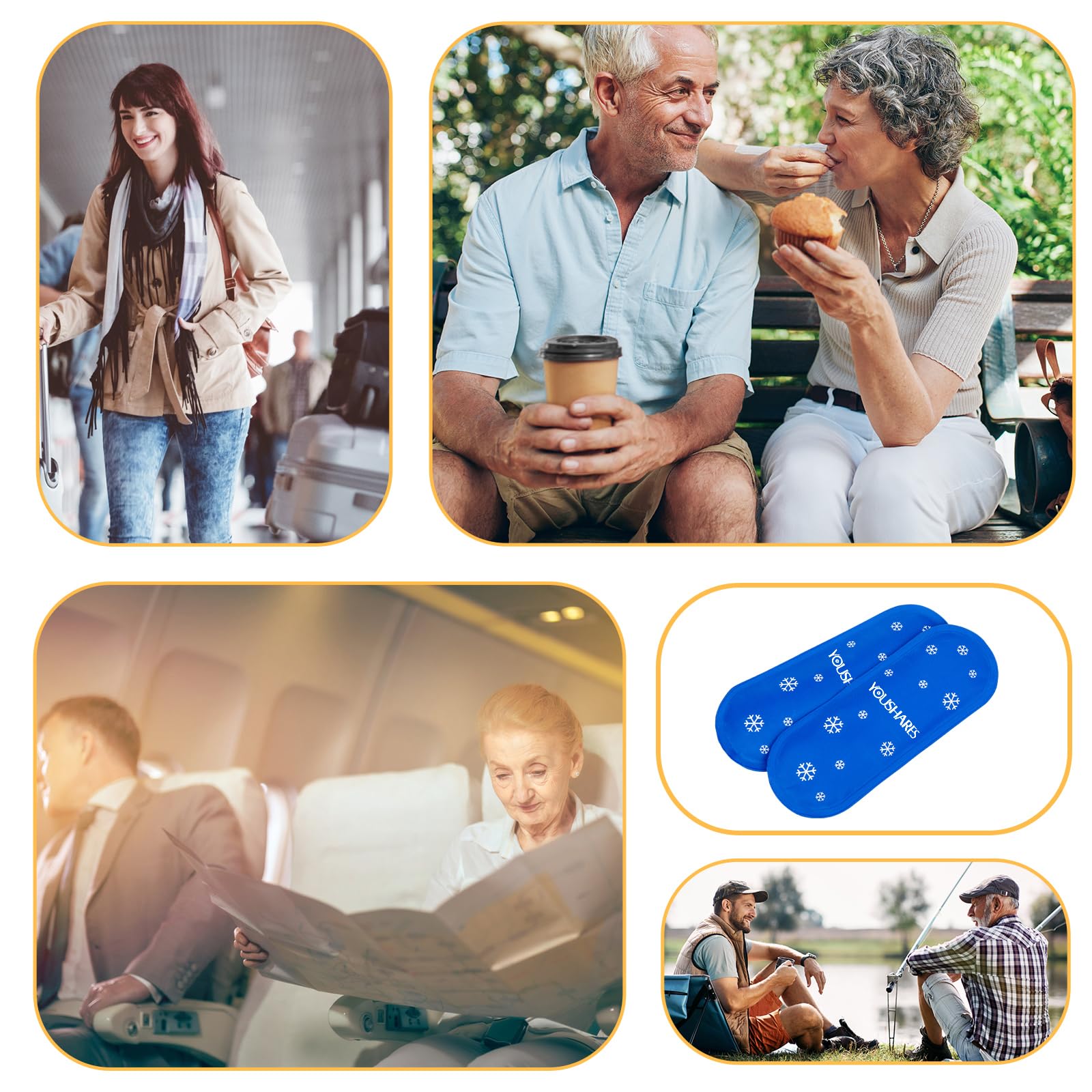 YOUSHARES en bolsa de viaje con suministros, confort en desplazamientos