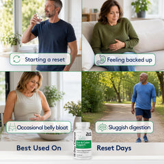 Youth & Tonic cápsulas junto a vaso de agua listo para toma nocturna
