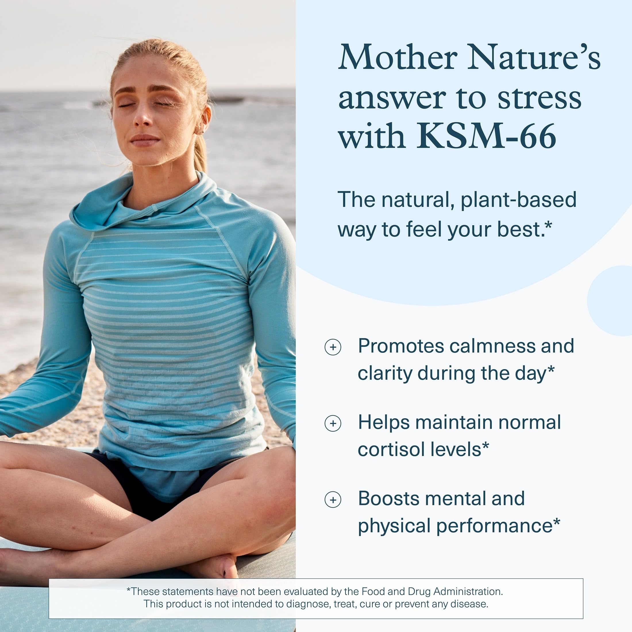 Youtheory Ashwagandha etiqueta con ingredientes y KSM-66, garantiza transparencia