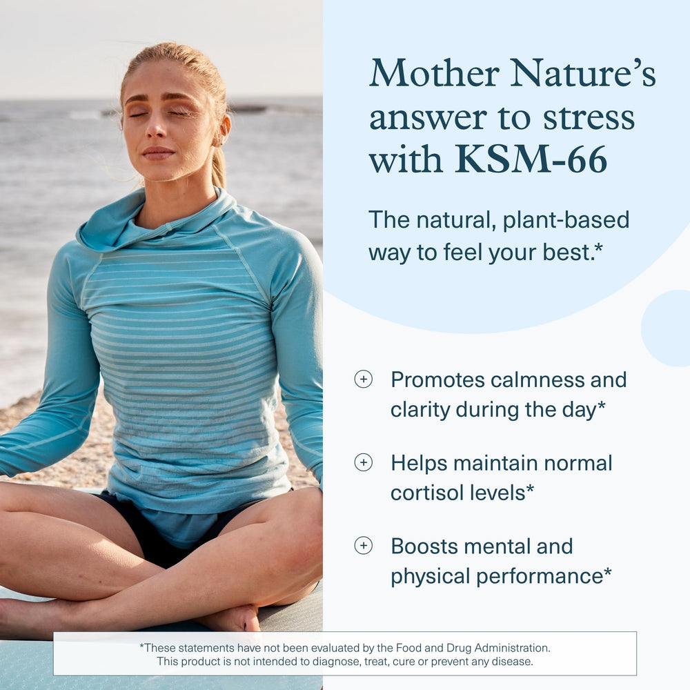 Etiqueta orgánica de Youtheory Ashwagandha con ingredientes certificados.