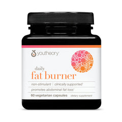 Youtheory Daily Fat Burner bottle front view with citrus blend and allergen-free formula