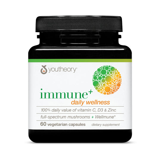Youtheory envase frontal mostrando nombre y beneficios