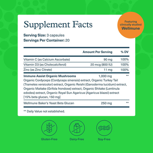 Youtheory ImmunePlus, cápsulas vegetarianas para incorporar en la rutina diaria.