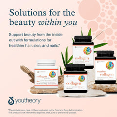 Youtheory ingredientes y vitamina C resaltando aporte antioxidante