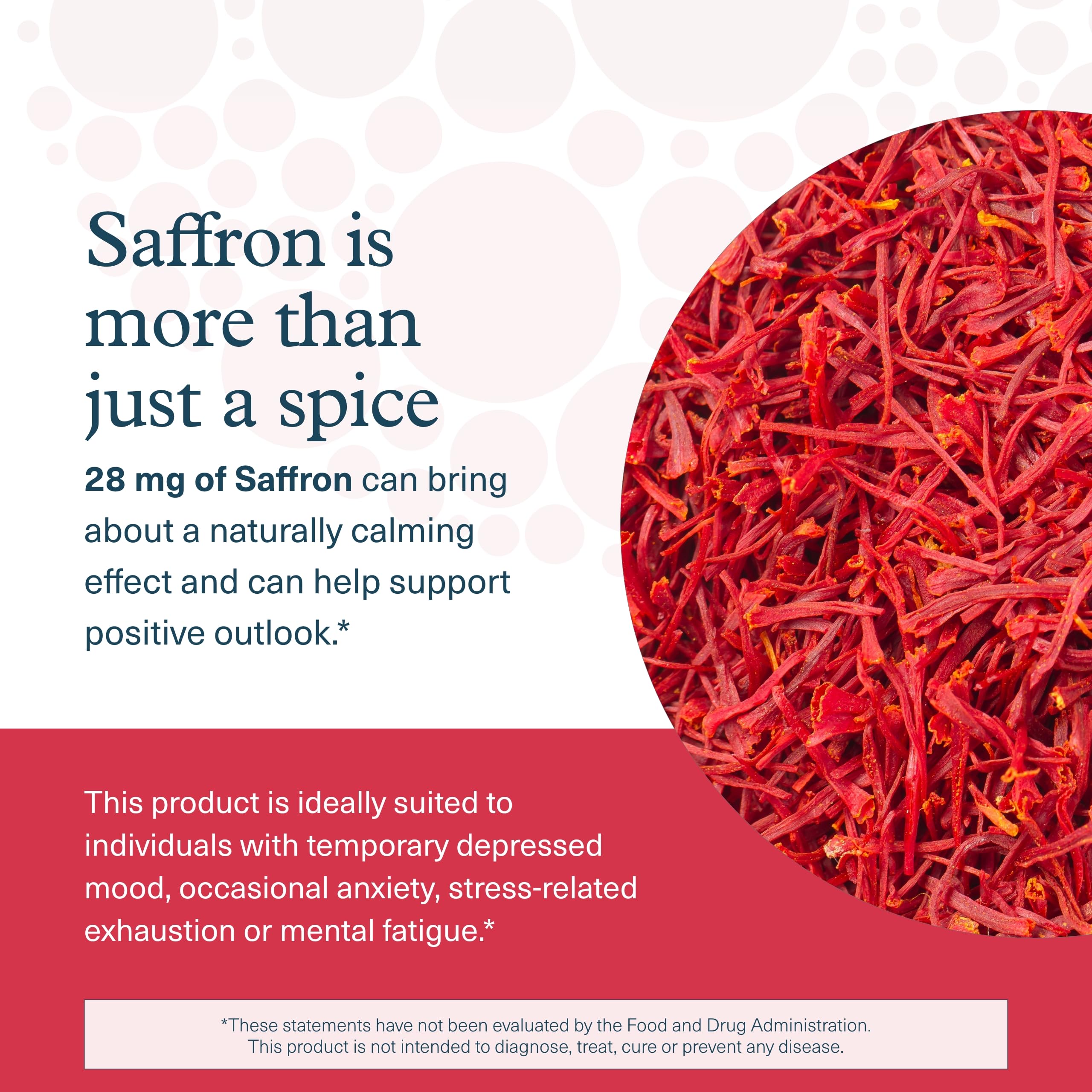 ingredientes de Youtheory Saffron azafrán, ashwagandha y rhodiola en mesa