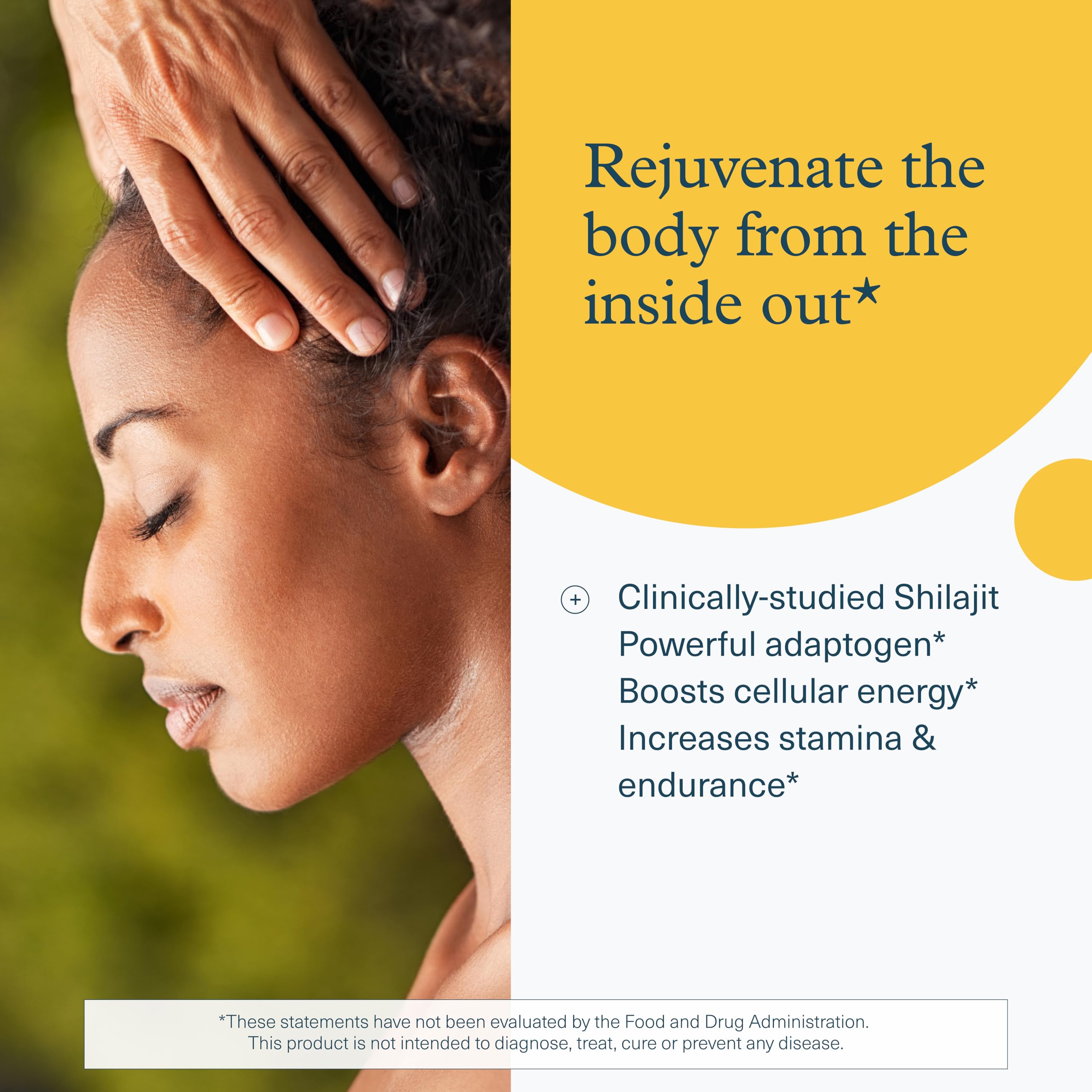 Youtheory Shilajit Advanced Capsule frasco, uso cómodo en casa