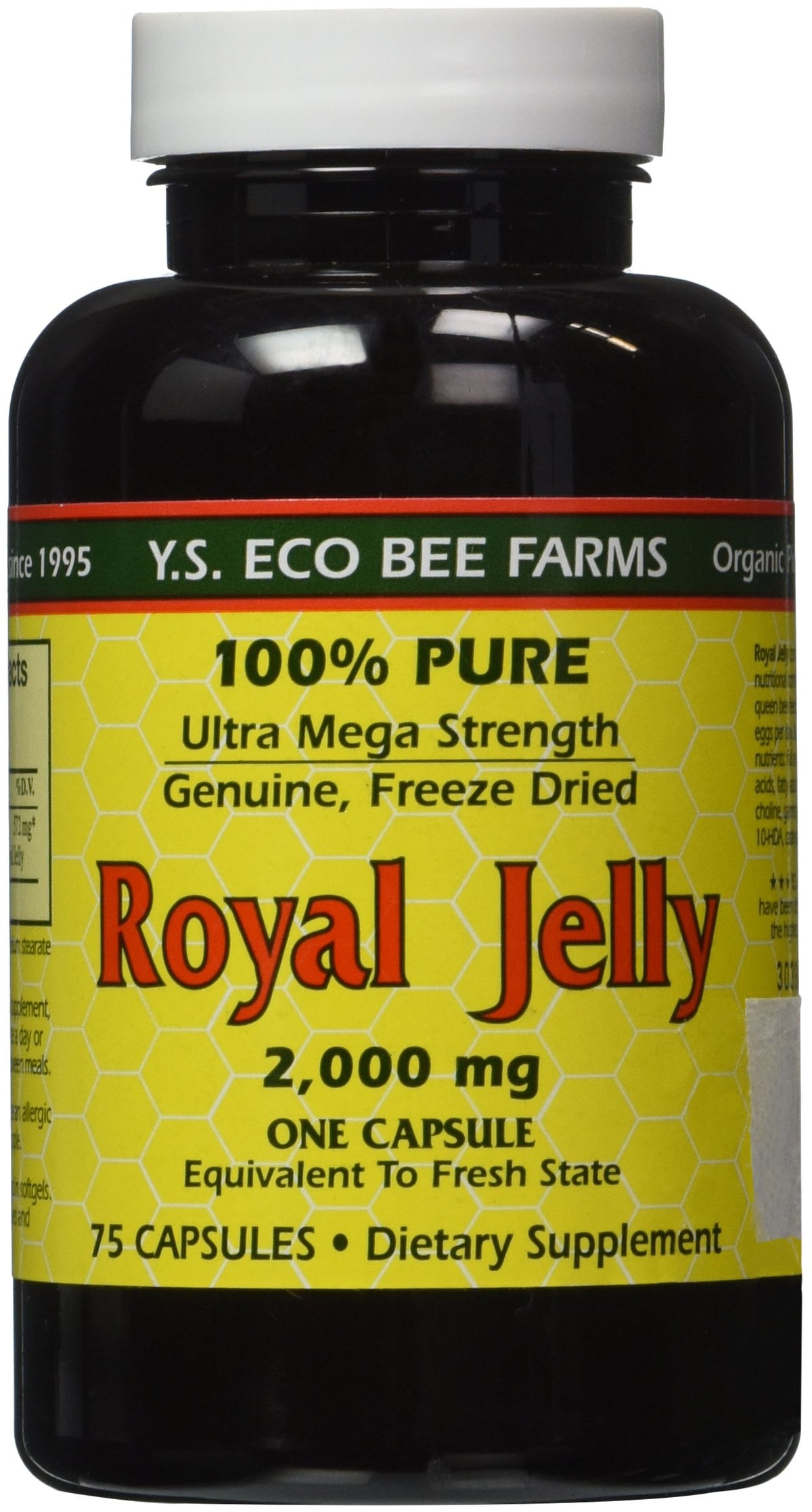 YS Organic envase frontal del producto con etiqueta clara y beneficio de pureza