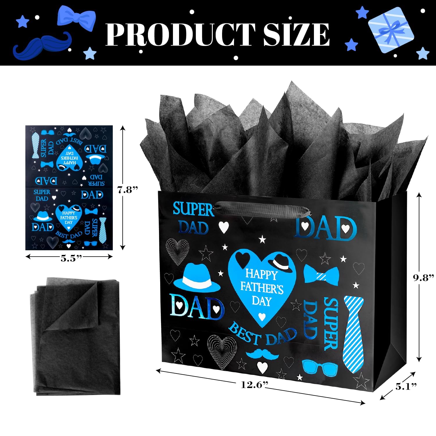ysmile textura de papel grueso resistente para transportar regalos