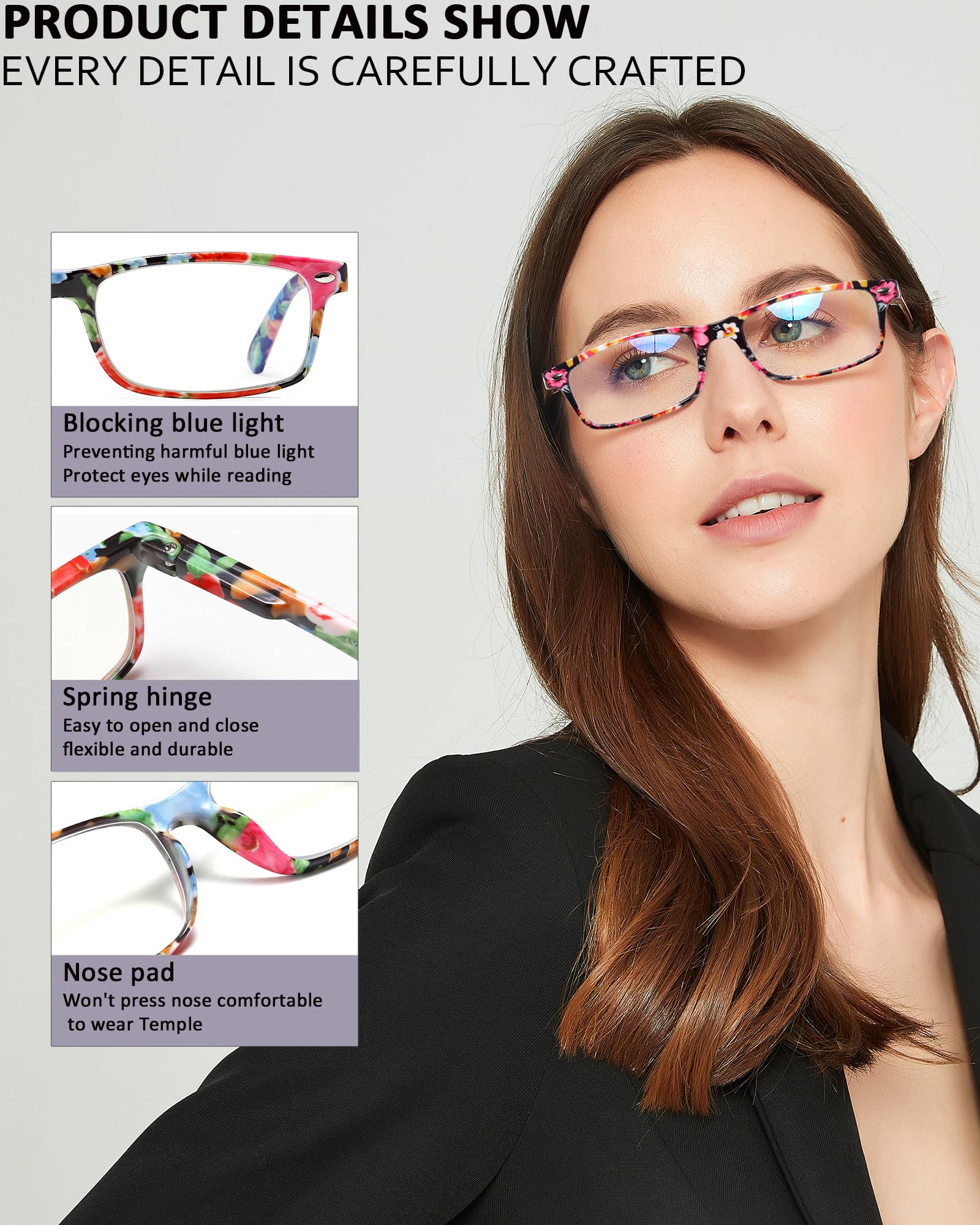 YTDBNS gafas en uso frente a ordenador para trabajo prolongado