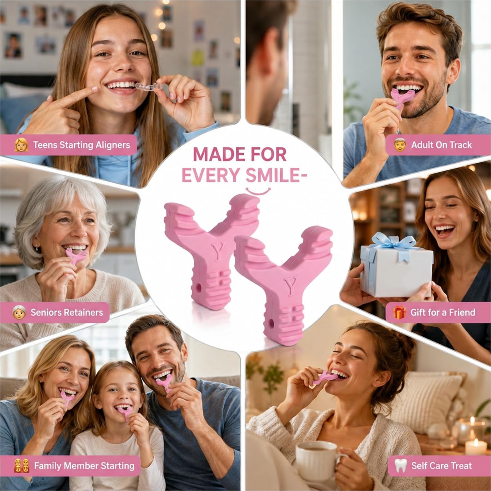 familia usando Yudentix juntos ilustrando adaptabilidad para todas las edades
