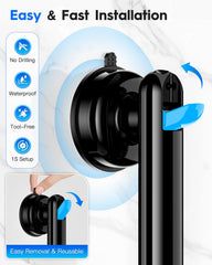 YUGUOHOME primer plano de la ventosa TPE mostrando agarre reforzado