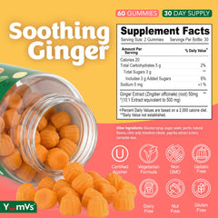 YUM-V'S gominola en mano para visual del tamaño y conveniencia