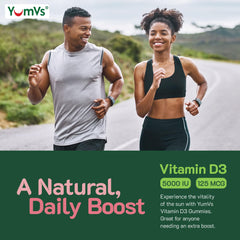 YUM-V'S D3 para salud ósea y muscular con sabor