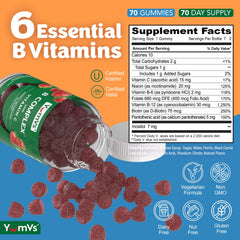 YUM-V'S gominola en mano para comparar tamaño y facilidad de consumo