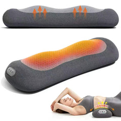 Yunari vista frontal del masajeador lumbar en empaque útil para transporte