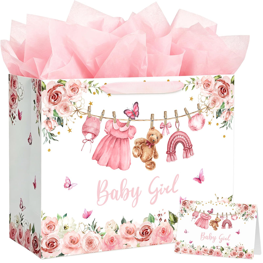 Yusenguan bolsa rosa frontal mostrando el diseño floral y atractivo