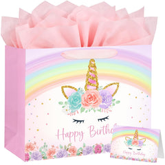 Yusenguan bolsa frente unicornio muestra diseño festivo y atractivo