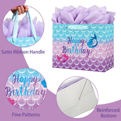 Yusenguan interior con papel seda púrpura para envolver regalos