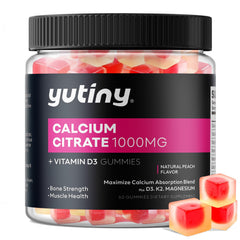 Yutiny frasco frontal con gominolas, presenta dosis cómoda y atractiva