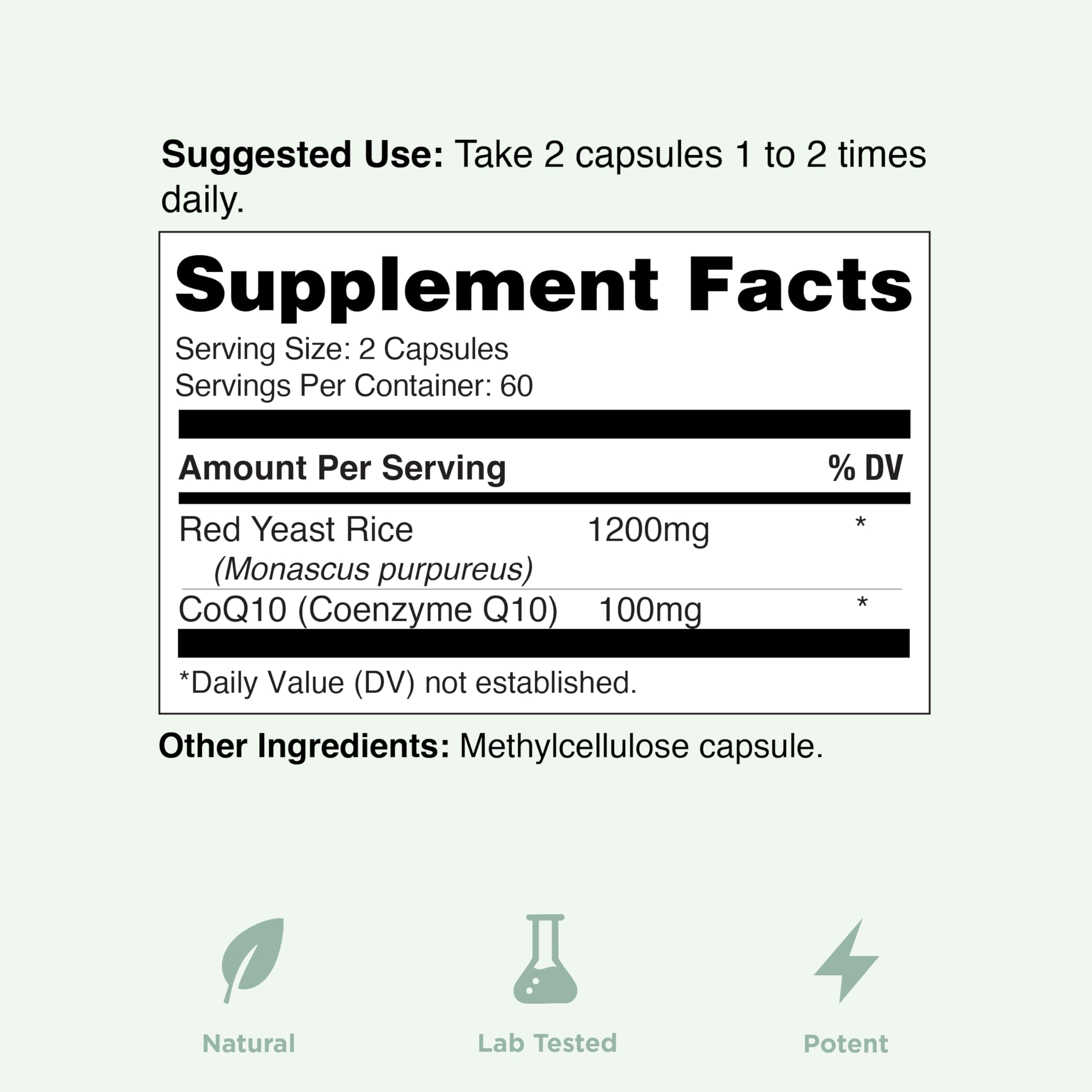 Etiqueta Yuve con información nutricional y dosificación transparente