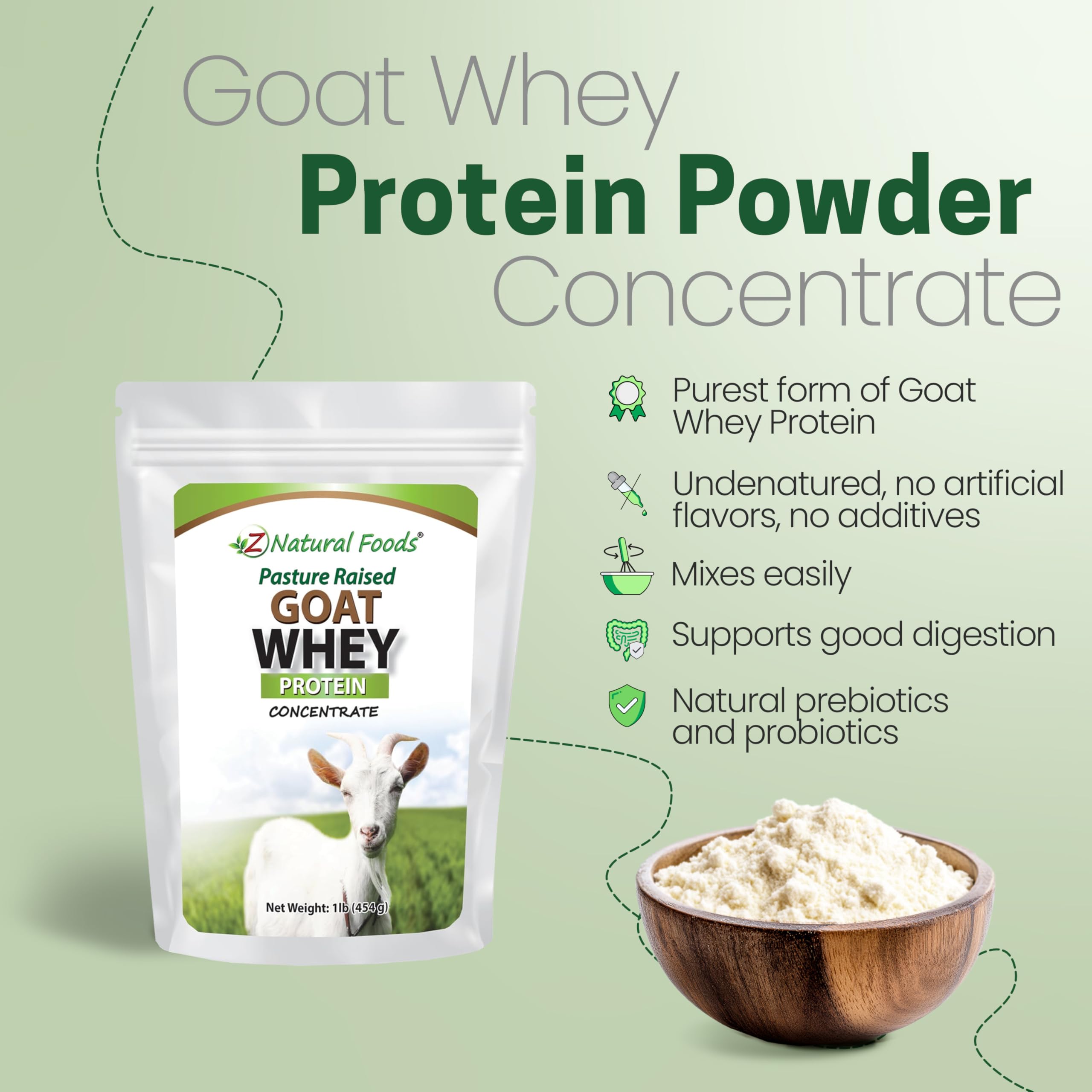 Z Natural Foods cuchara con polvo para medir porciones precisas