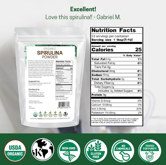 Z Natural Foods primer plano del polvo fino que facilita mezclas rápidas