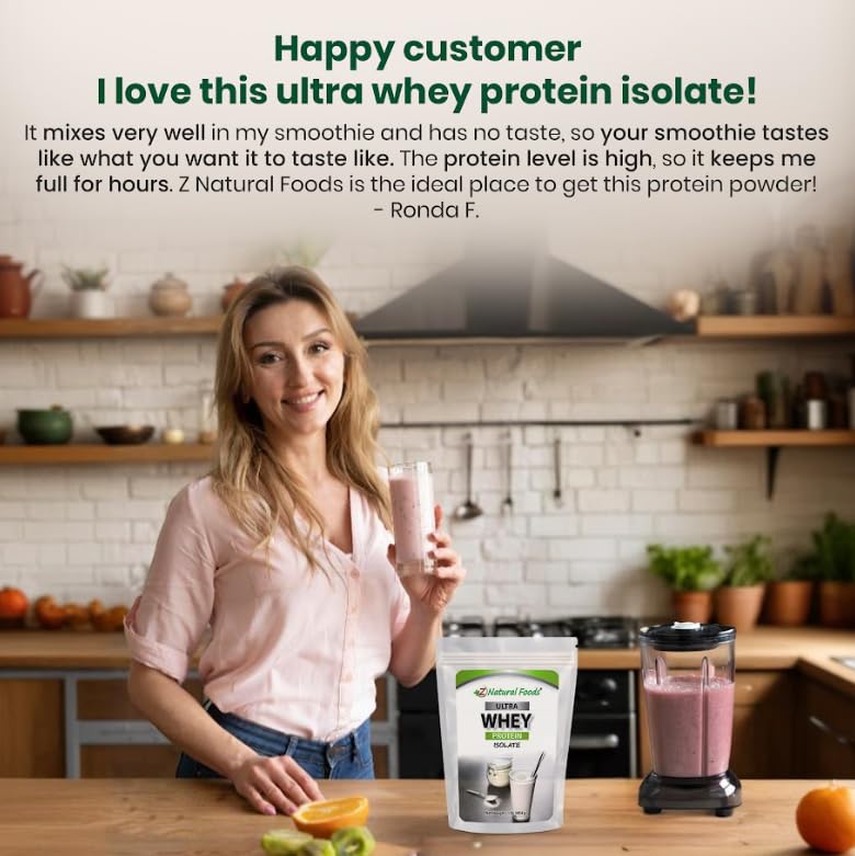 Z Natural Foods comparación de tamaño del envase para valorar porciones