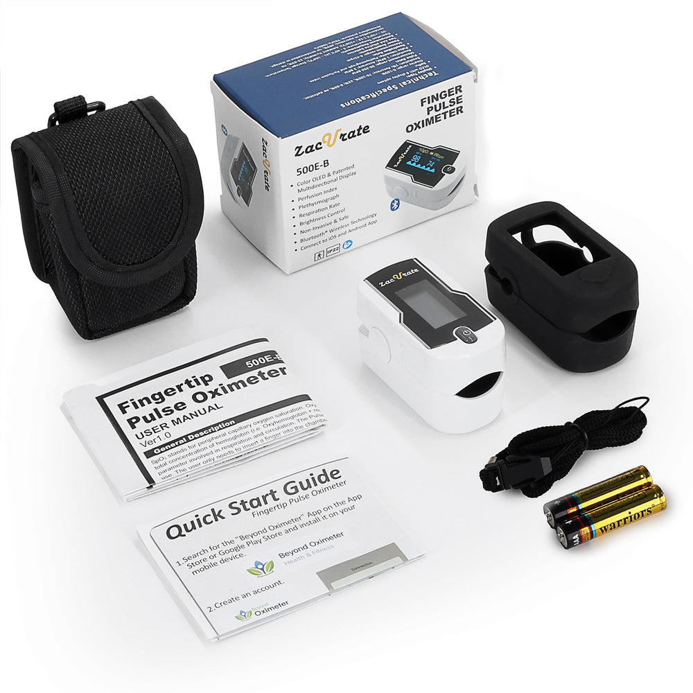 Zacurate 500E-B accesorios: pilas, funda de silicona y lanyard incluidos