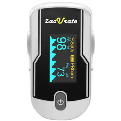 Zacurate 500E-B app Beyond Oximeter mostrando historial de lecturas