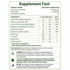 Zafira Organics etiqueta nutrimental destacando ingredientes y dosificación