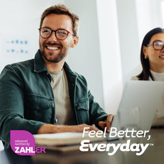Zahler suplemento en contexto activo mostrando apoyo al estilo de vida
