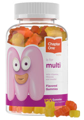 Zahler envase frontal Chapter One Kids mostrando 120 gomitas y beneficios