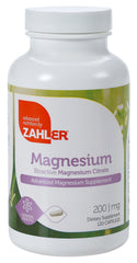 Zahler frasco frontal del magnesio mostrando tamaño y beneficio práctico