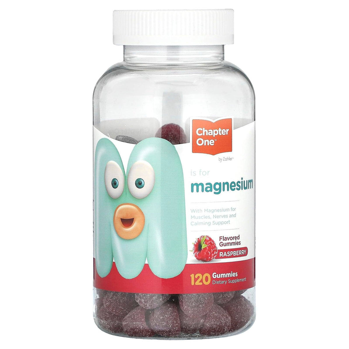 Zahler envase frontal de gominolas de magnesio, práctico para rutinas familiares