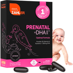Zahler frasco frontal mostrando etiqueta clara y beneficio prenatal