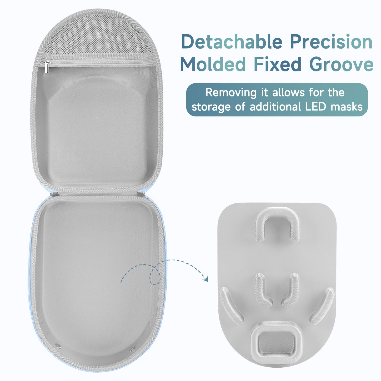 Correa ajustable Zalirium para llevar la mascarilla CryoGlow al hombro.