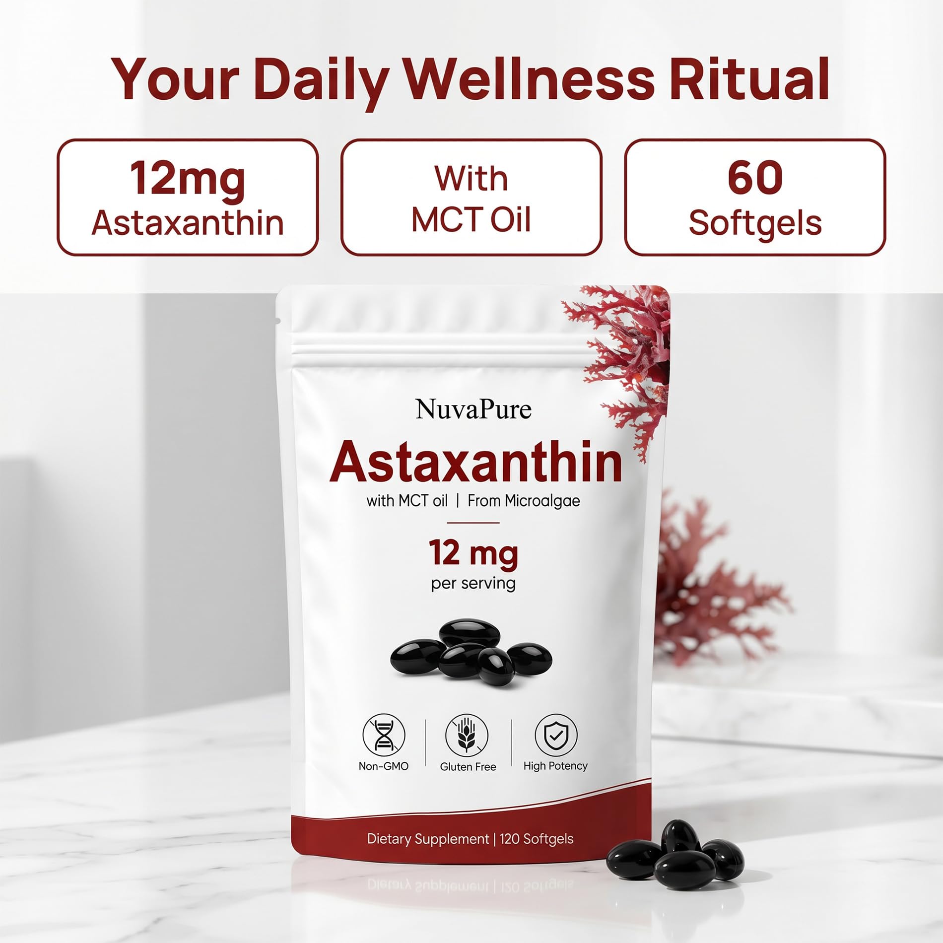 ZALPNUP botella abierta con softgels listos para tomar cada día