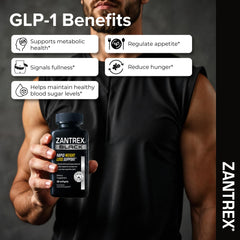 persona tomando Zantrex Black por la mañana para energía sostenida y enfoque