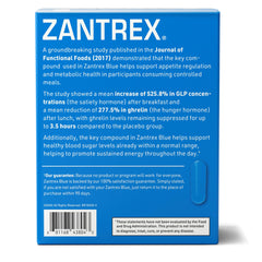Zantrex etiqueta enfocada en ingredientes clave para termogénesis