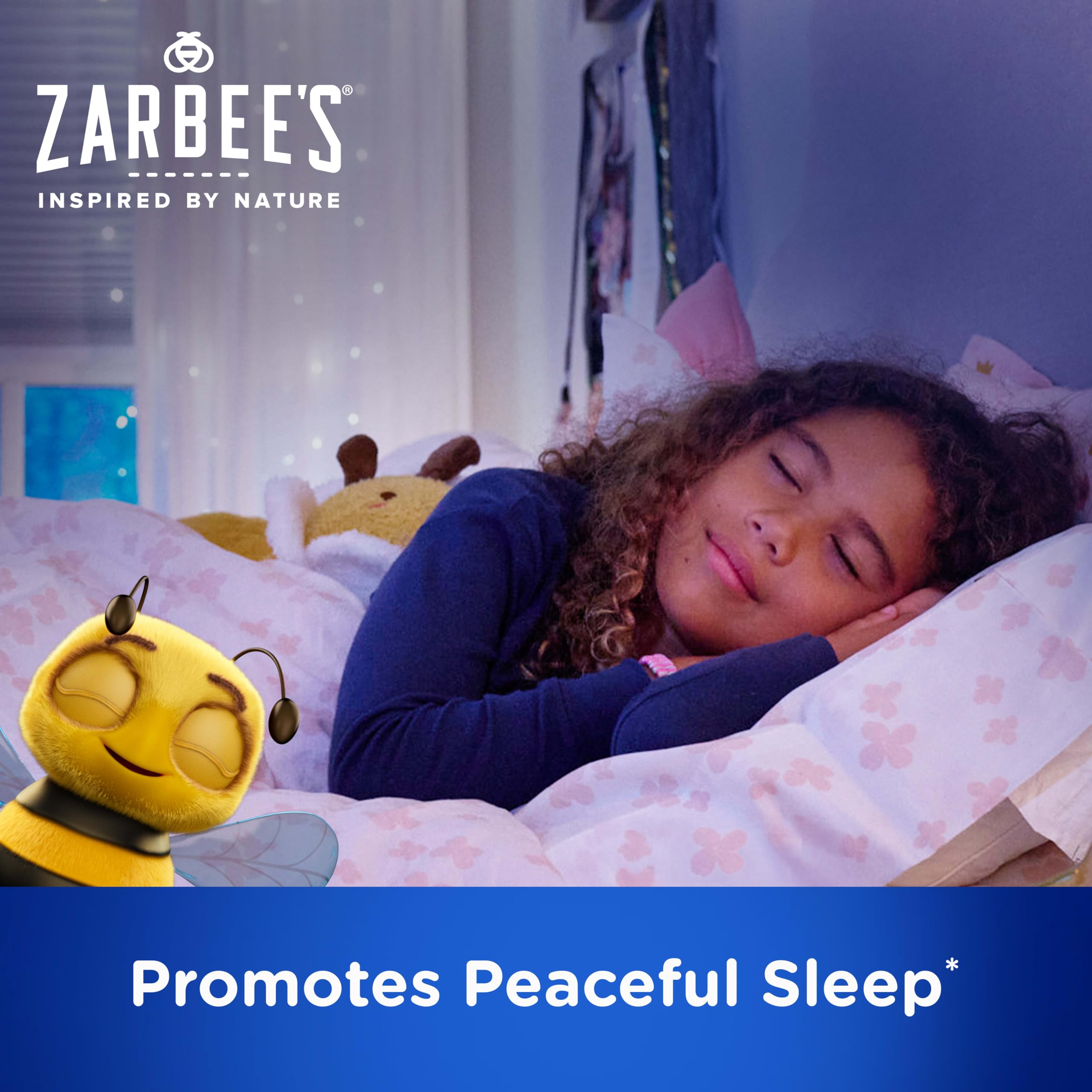 Zarbee's frasco abierto con 50 tabletas listo para uso en rutinas nocturnas